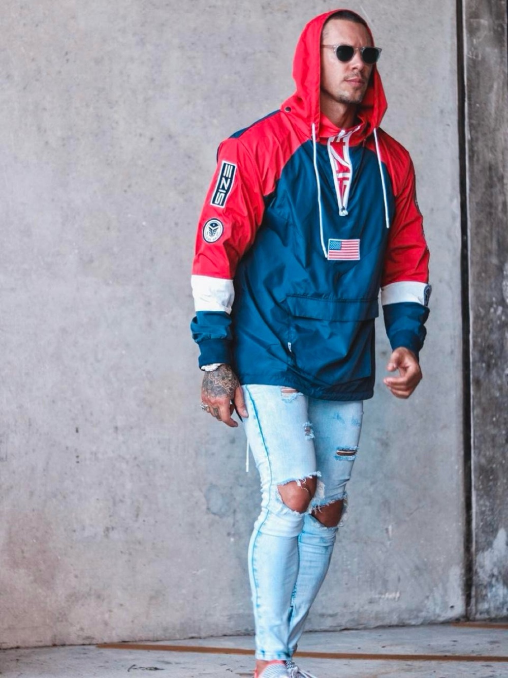 New With Tags Rare Size Up Apparel USA anorak windbreaker jacket